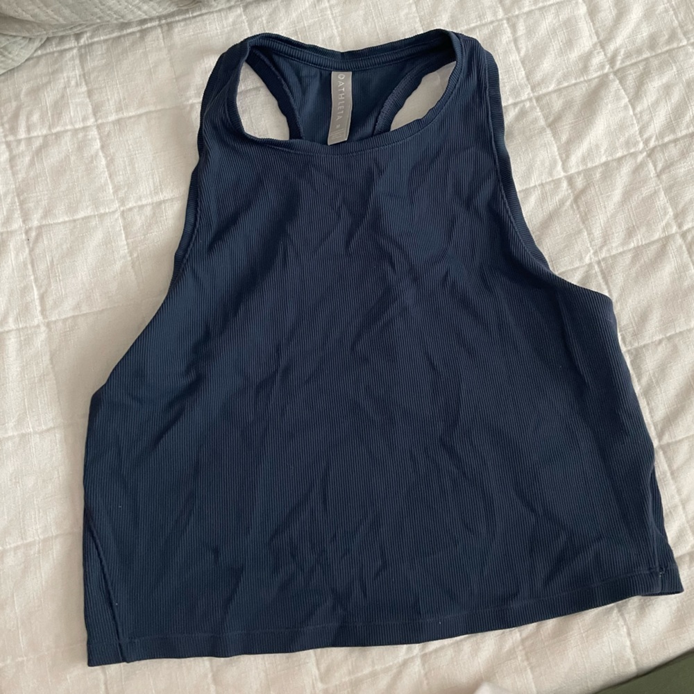Athleta Shanti Ribbed Crop Top